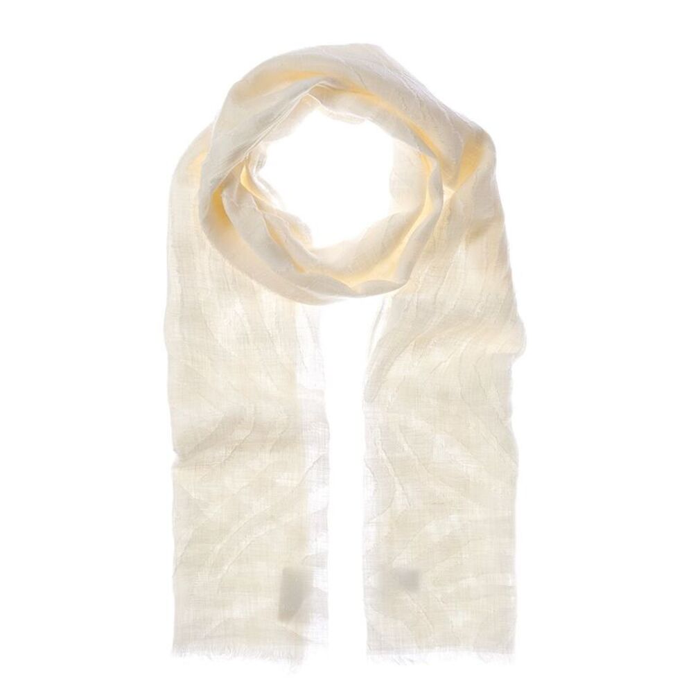 Brunello Cucinelli Linen Scarf, White